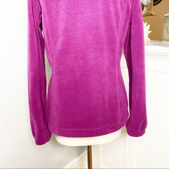 New Columbia Purple Fleece ZIP Up Athletic Jacket Large - Picture 8 of 10